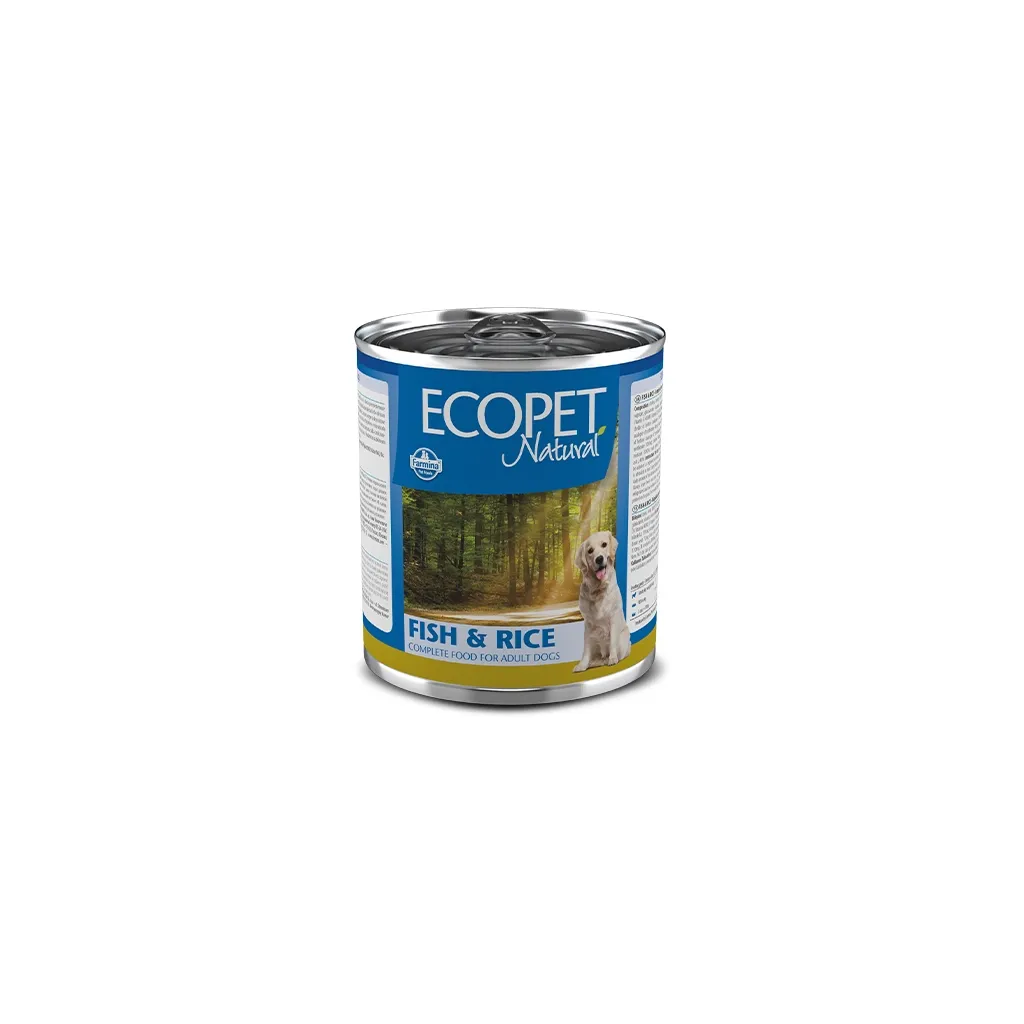 Консерва для собак Farmina Ecopet Natural Dog Fish & Rice з оселедцем 300 г (8606014106015)