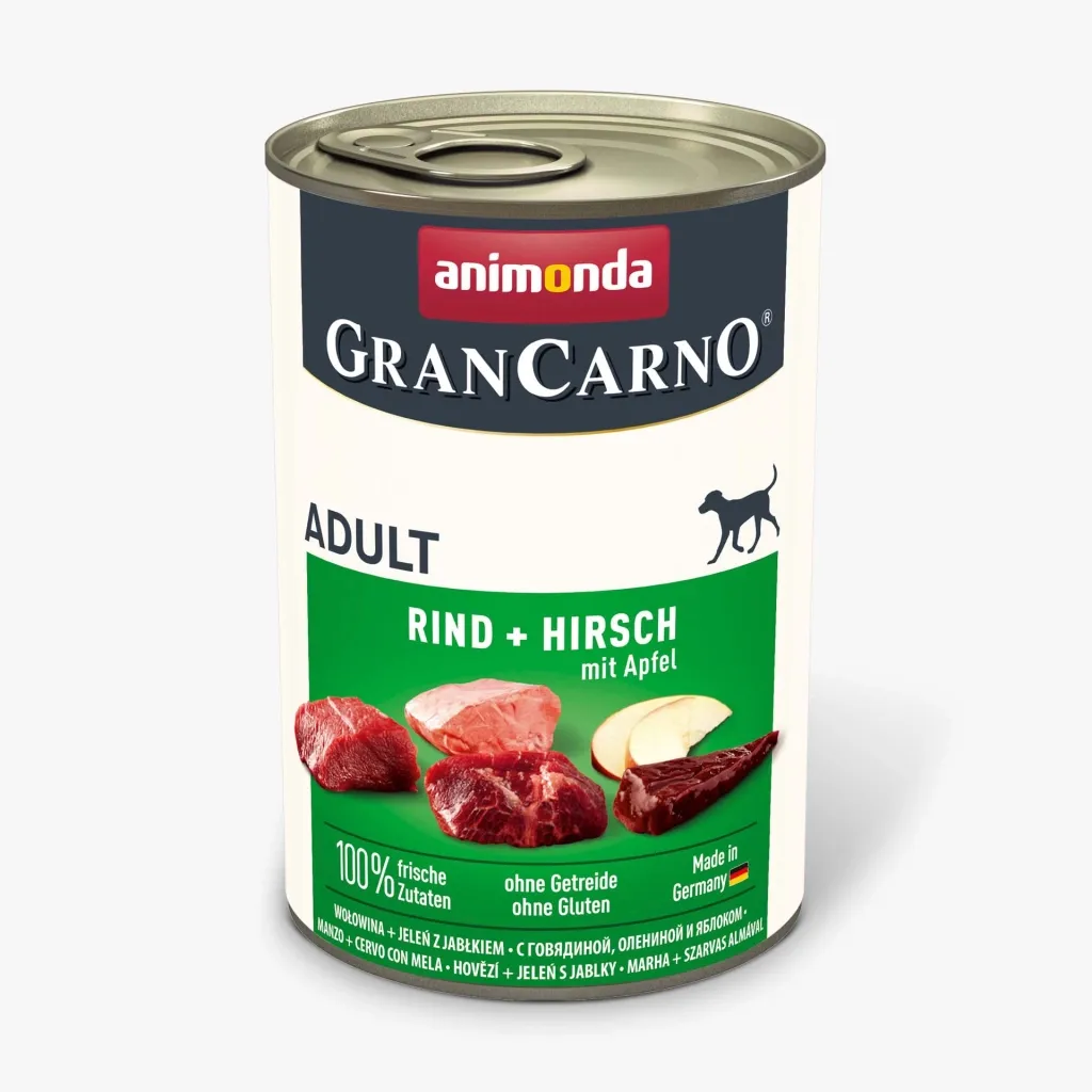 Консерва для собак Animonda Gran Carno Adult Beef + Deer with Apple 400 г (4017721827539)