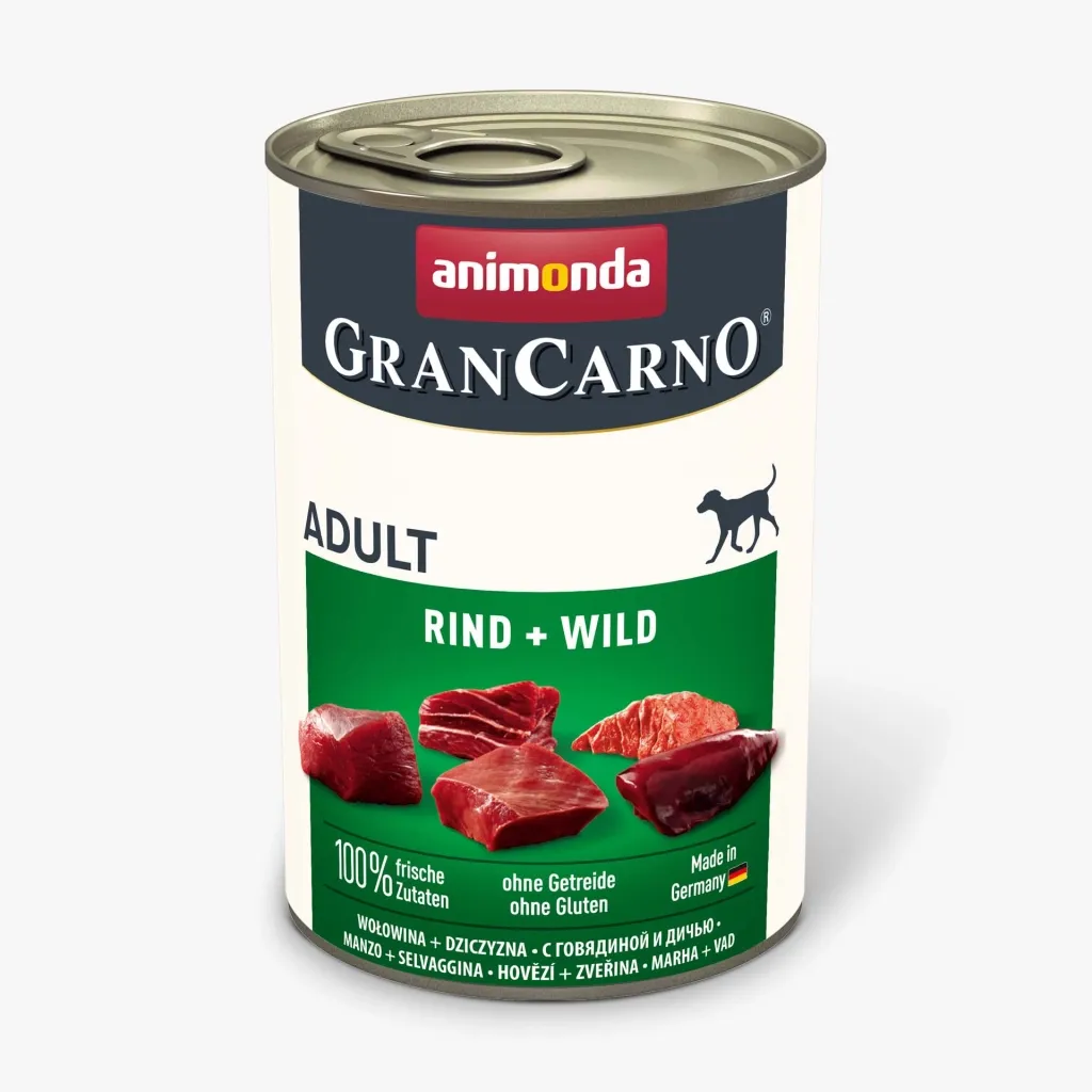 Консерва для собак Animonda GranCarno Adult Beef + Game 400 г (4017721827362)