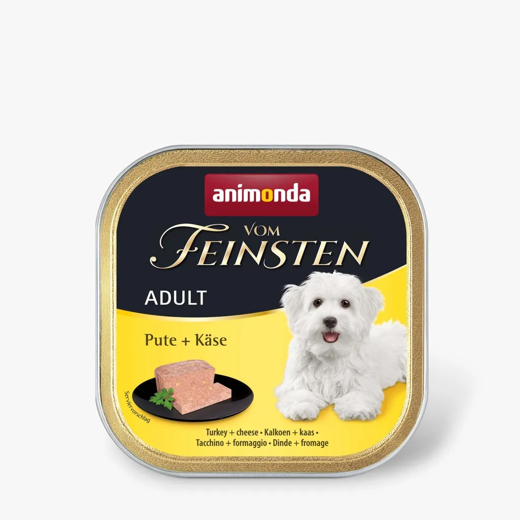 Консерва для собак Animonda Vom Feinsten Adult Turkey + Cheese 150 г (4017721823180)