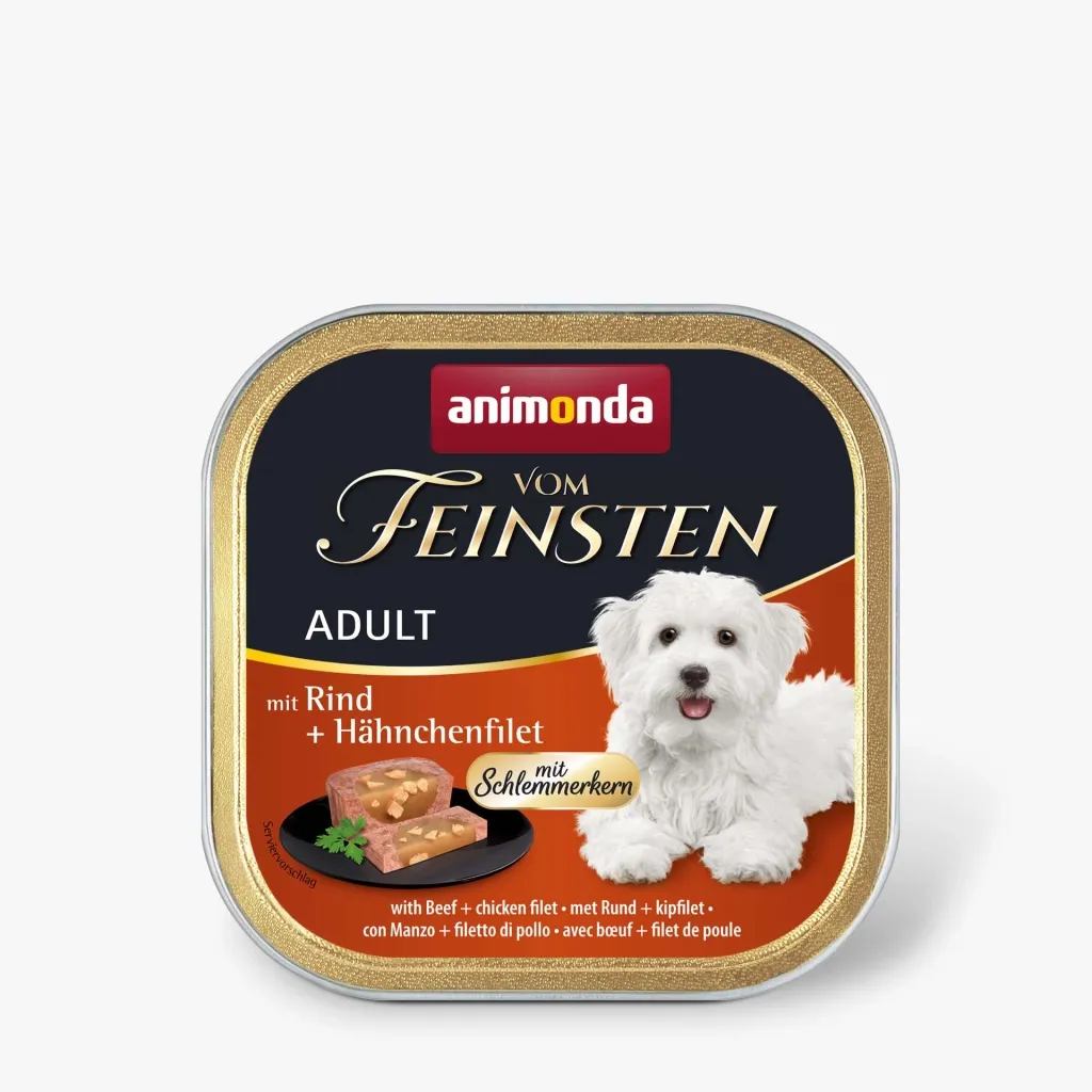 Консерва для собак Animonda Vom Feinsten Adult with Beef + chicken filet 150 г (4017721823012)