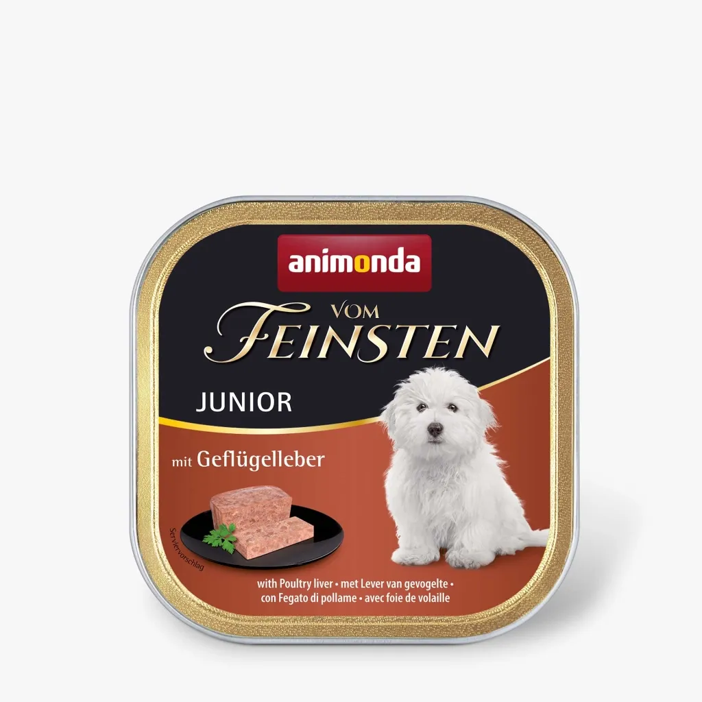 Консерва для собак Animonda Vom Feinsten Junior with Poultry liver 150 г (4017721826570)