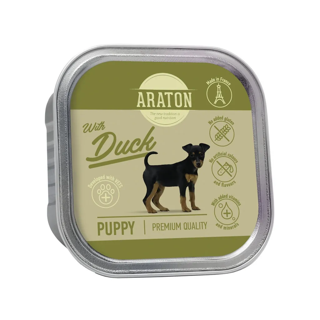  ARATON Puppy with Duck 150 г (KIK45701)