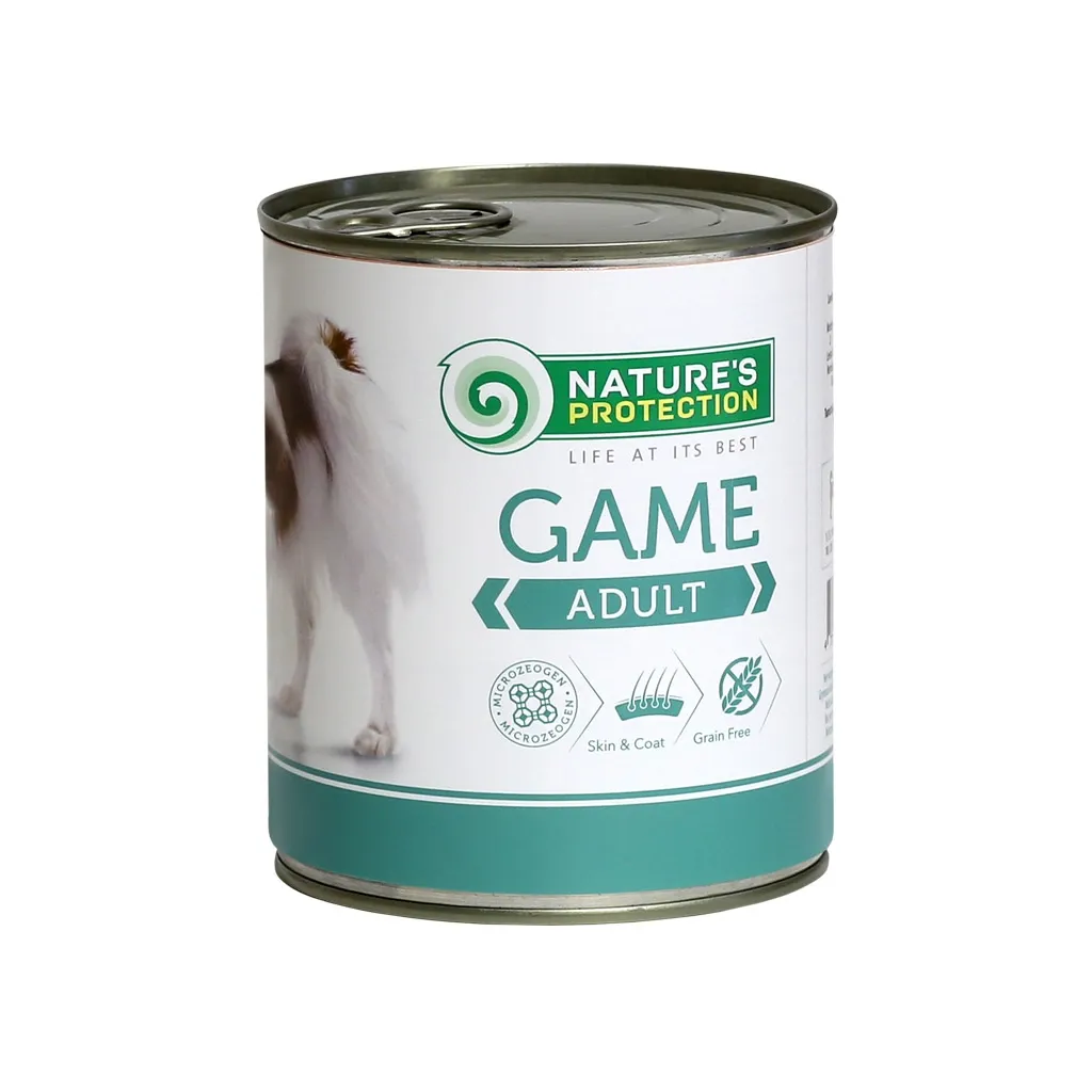 Консерва для собак Nature's Protection Adult Game 800 г (KIK45094)