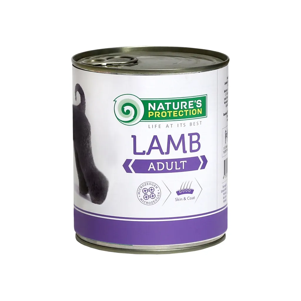 Консерва для собак Nature's Protection Adult Lamb з ягням 800 г (KIK24632)