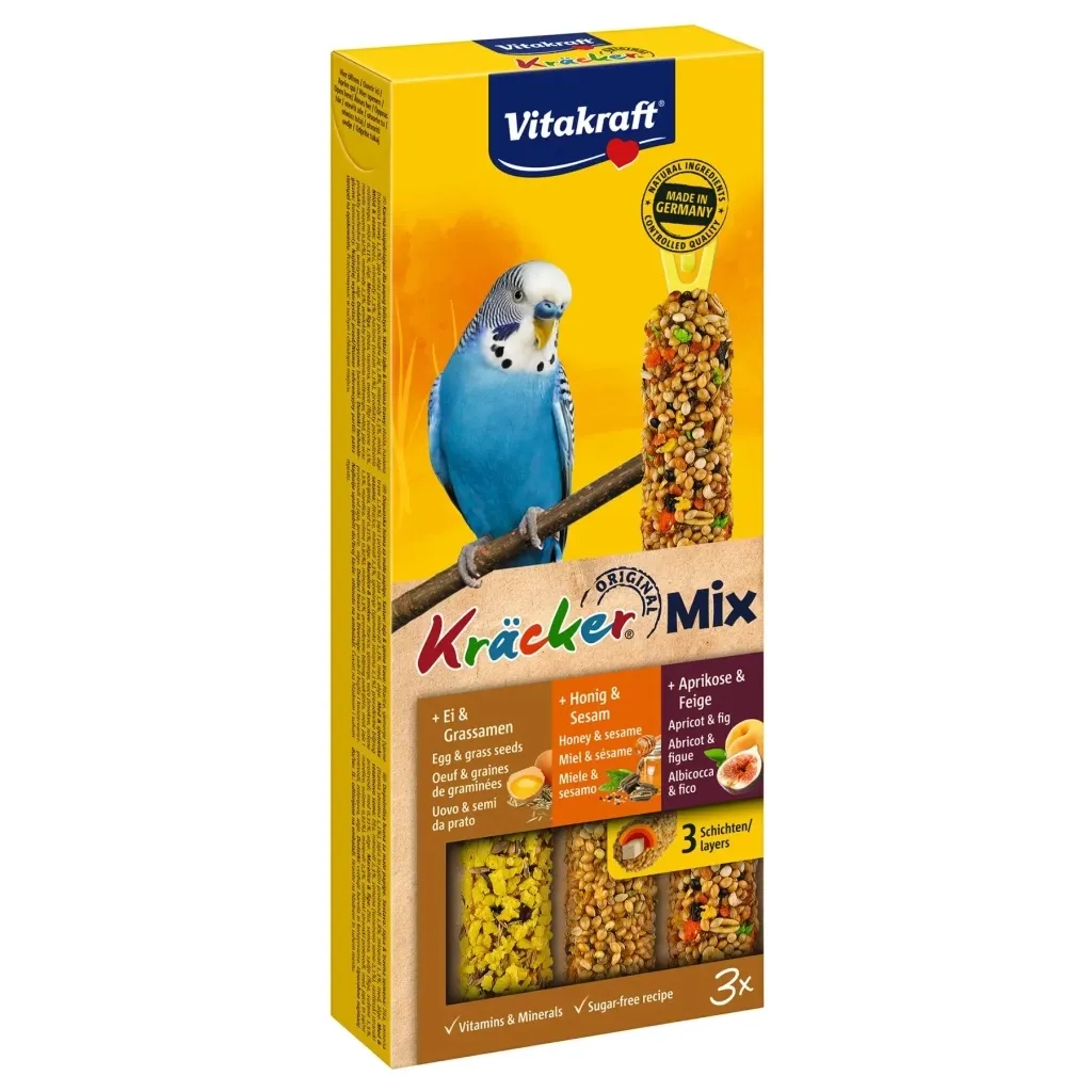 Лакомство для птиц Vitakraft с медом, фруктами и яйцом 80 г (4008239212313)