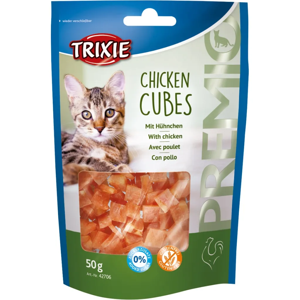 Лакомство для кошек Trixie Premio Chicken Cubes куриные кубики 50 г (4011905427065)
