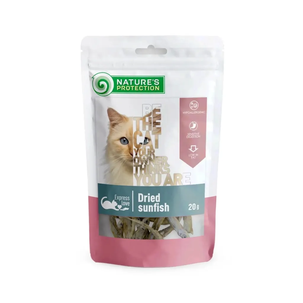 Лакомство для кошек Nature's Protection snacks for cats dried sunfish 20 г (SNK46117)