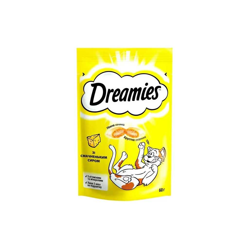 Ласощі для котів Dreamies із сиром 60 г (4008429037986)