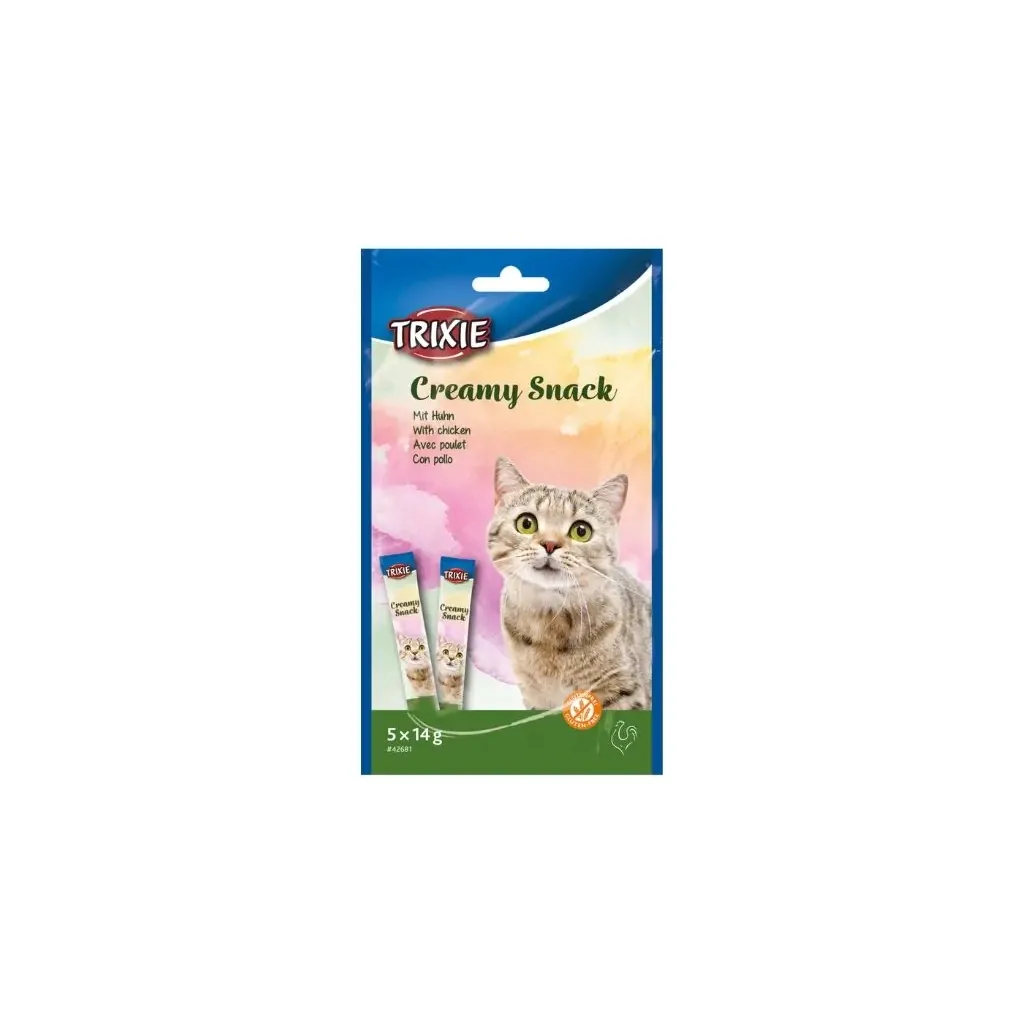 Лакомство для кошек Trixie Creamy Snacks курица 14 г (4011905426815)