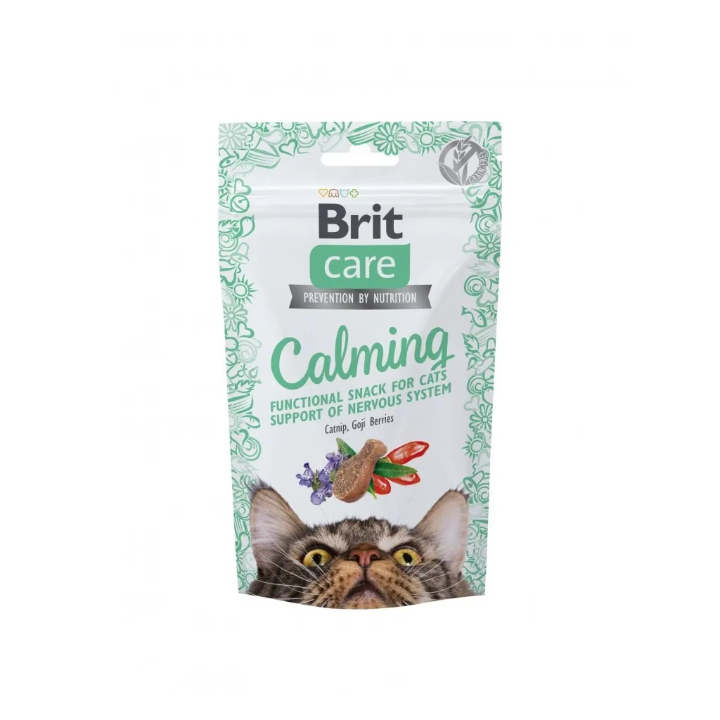 Ласощі для котів Brit Care Cat Snack Calming з куркою 50 г (8595602555765)