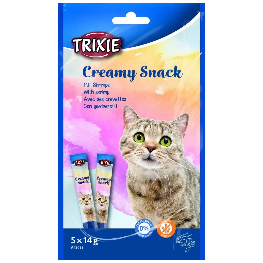 Лакомство для кошек Trixie Creamy Snacks креветки 5х14 г (4011905426822)