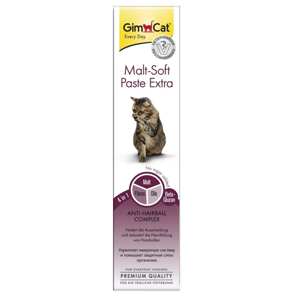 Паста для животных GimCat Malt-Soft Extra вывода шерсти 20 г (4002064407081/4002064417912)