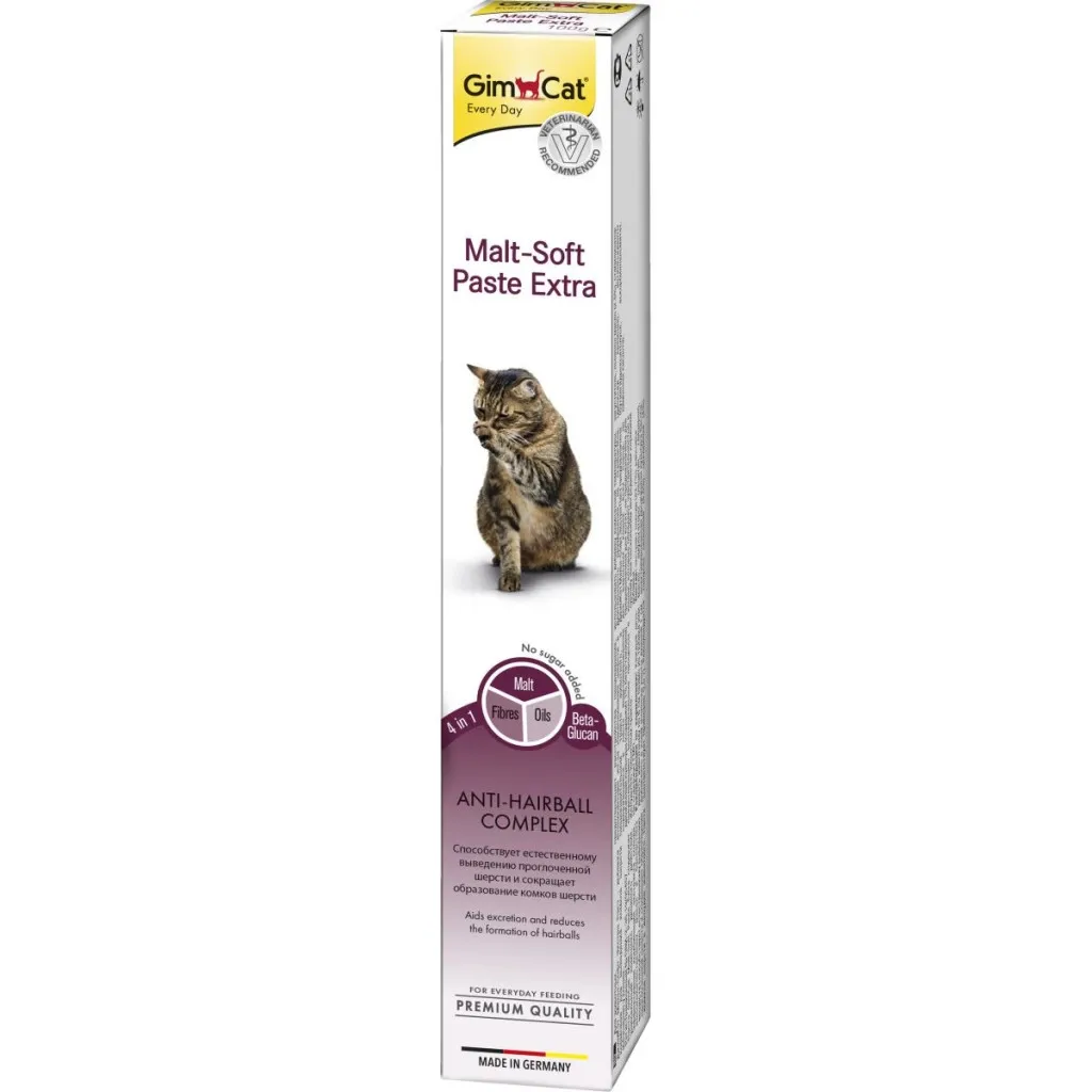 Паста для животных GimCat Malt-Soft Extra вывода шерсти 100 г (4002064407517)