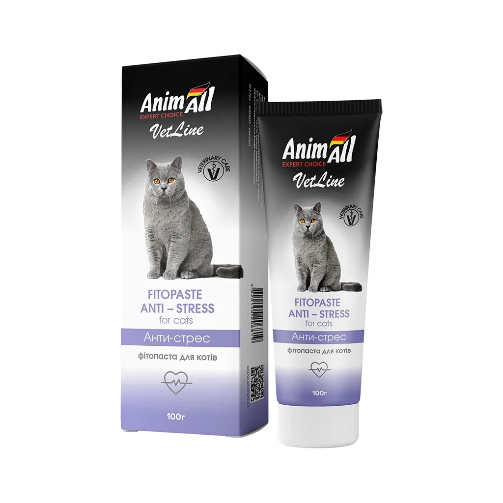 Паста для животных AnimAll VetLine стоп стресс кошек 100 г (4820150206819)