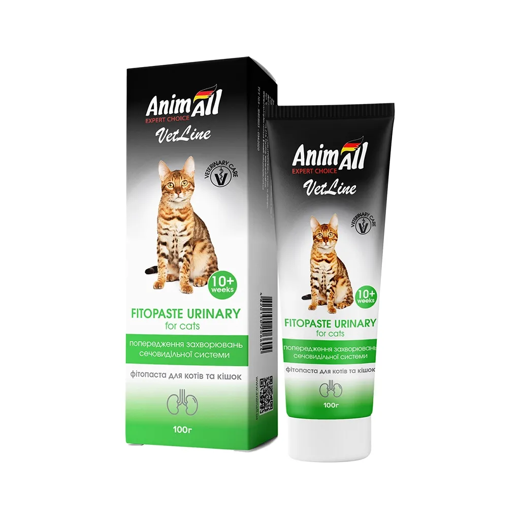 Паста для животных AnimAll VetLine уринары кошек 100 мл (4820150206604)