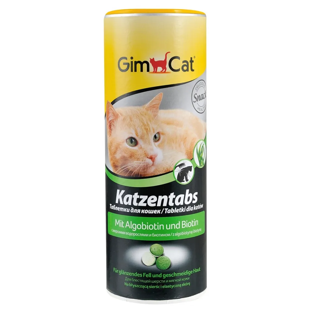 Вітамін для котів GimCat Katzentabs Алгобіотін і біотин 710 таблеток (4002064409139)