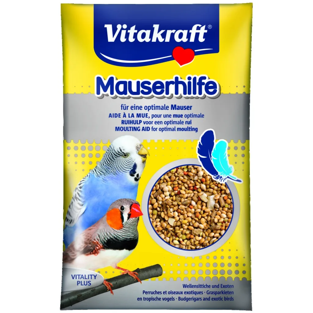 Витамин для птиц Vitakraft Mauserhilfe волнистых и экзотических попугаев 20 г (во время линьки) (4008239213112)