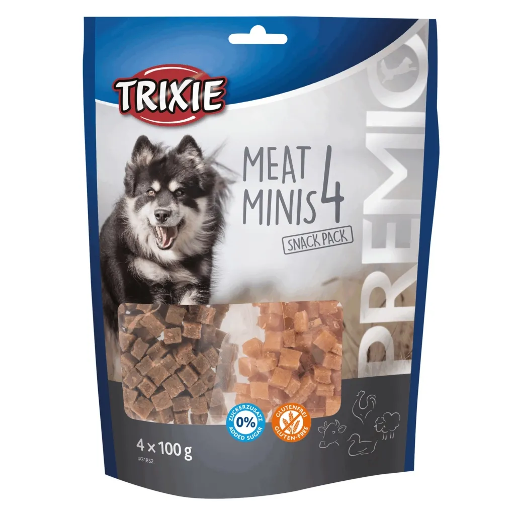 Ласощі для собак Trixie PREMIO 4 Meat Minis (курка, качка, яловичина, баранина) 4х10 (4011905318523)