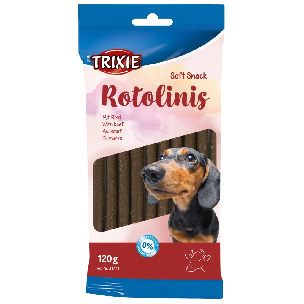 Лакомство для собак Trixie Rotolinis с говядиной 12 шт. 120 г (4011905317717)