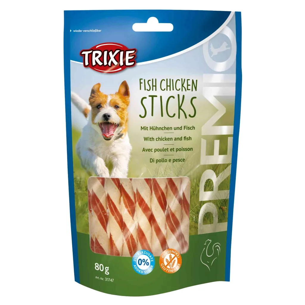 Ласощі для собак Trixie Premio Fish Chicken Sticks 80 г (4011905317472)