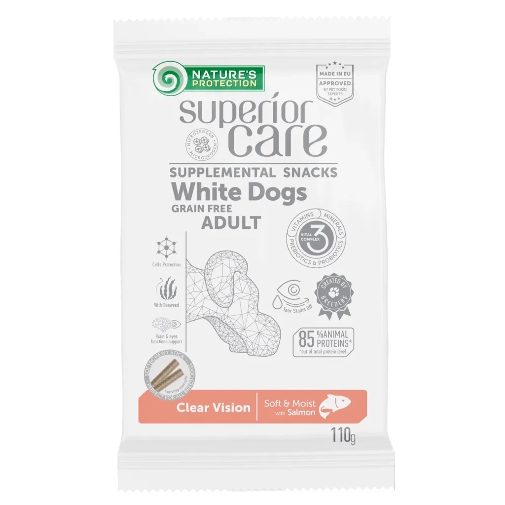 Ласощі для собак Nature's Protection Superior Care White Dogs Clear Vision 110 г (KIKNPSC47201)