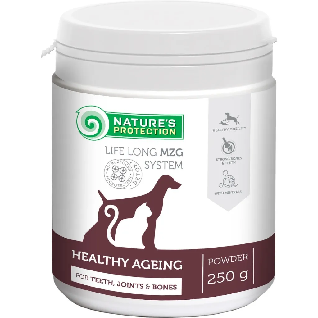 Пробиотическая добавка для животных Nature's Protection Ageing Formula собак и кошек пожилого возраста 250 г (CAN451425)