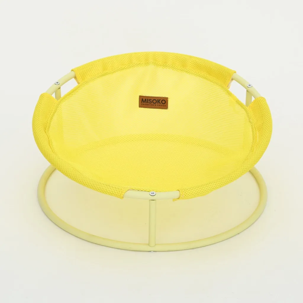 Лежак для животных MISOKO&CO Pet bed round 45x45x22 см yellow (HOOP31832)