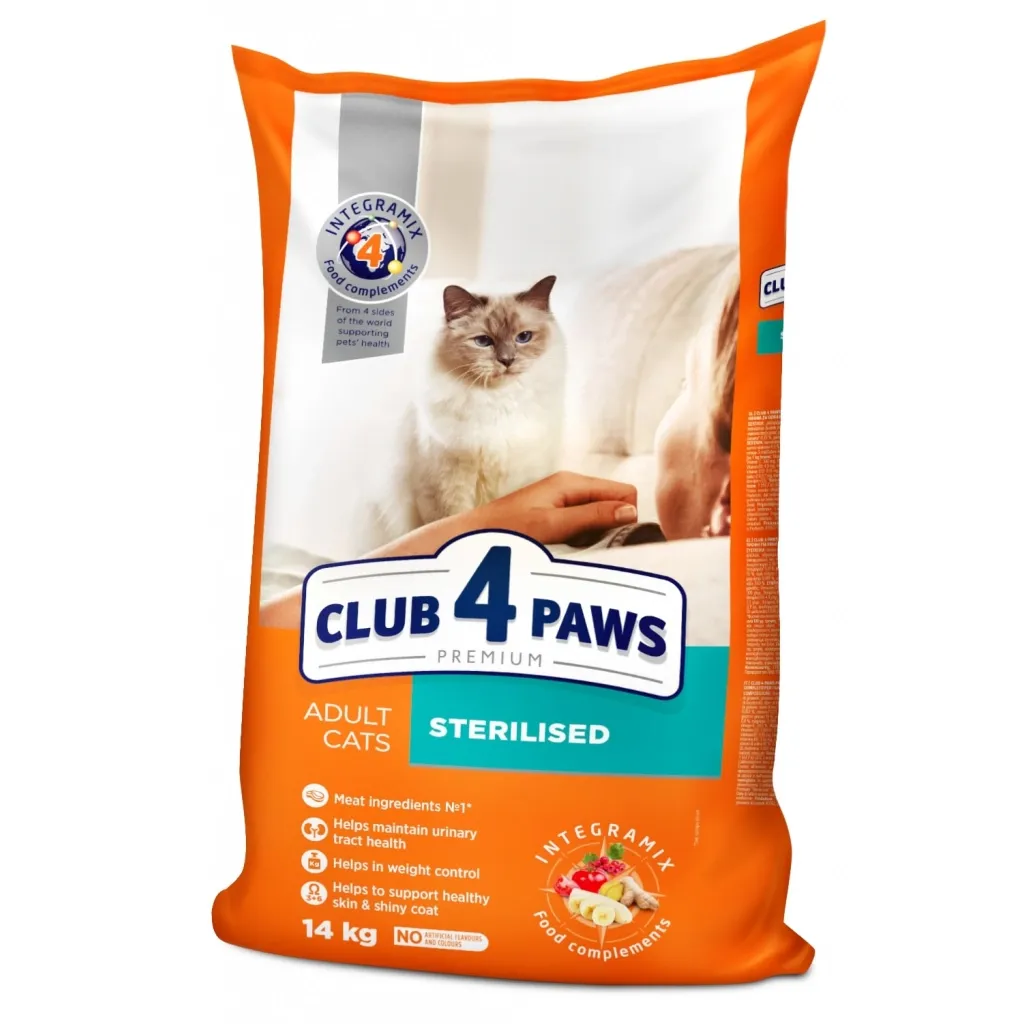 Сухий корм для котів Club 4 Paws Преміум. стерилізованих 14 кг (4820083909665)