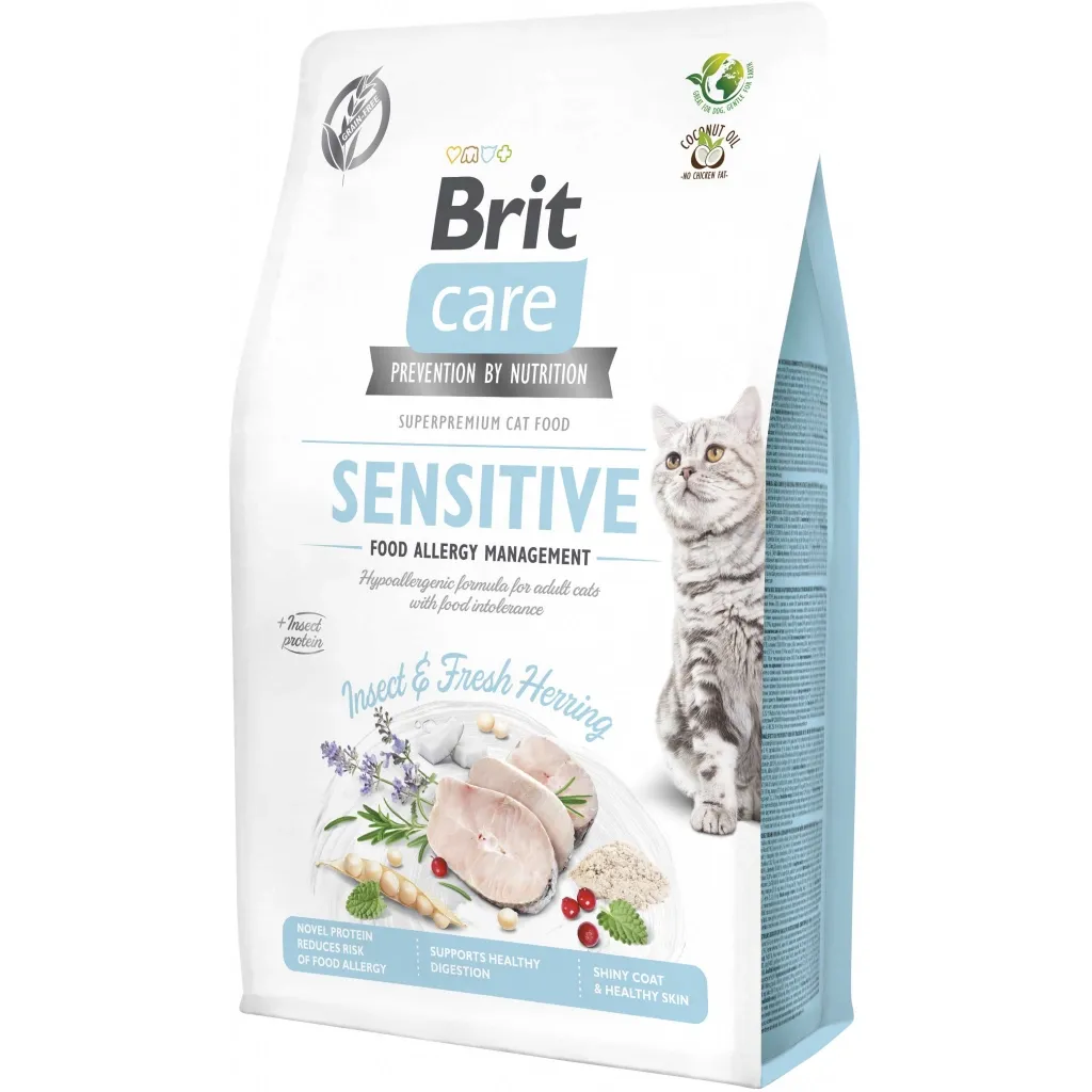 Сухий корм для котів Brit Care Cat GF Insect 2 кг (8595602554218)