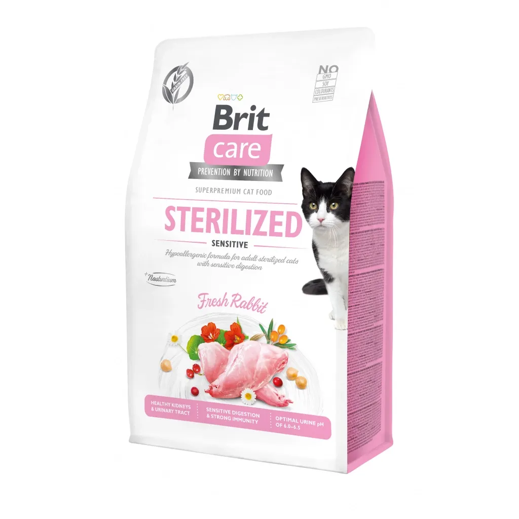 Сухий корм для котів Brit Care Cat GF Sterilized Sensitive 400 г (8595602540778)