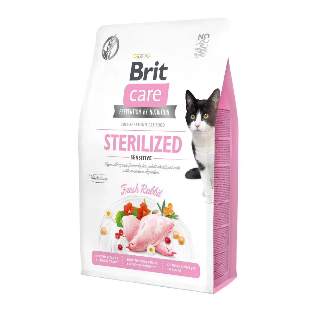 Сухий корм для котів Brit Care Cat GF Sterilized Sensitive 2 кг (8595602540761)