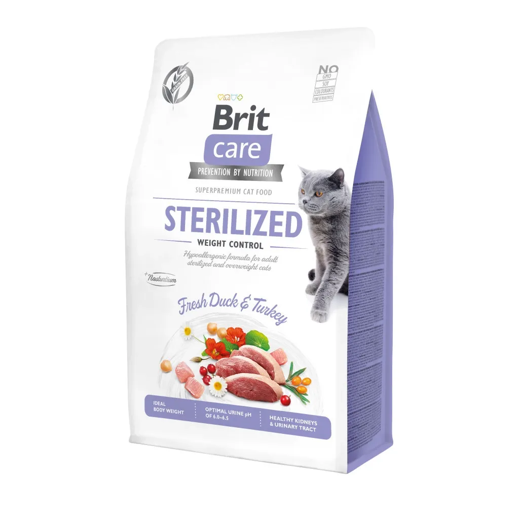 Сухий корм для котів Brit Care Cat GF Sterilized Weight Control 400 г (8595602540808)