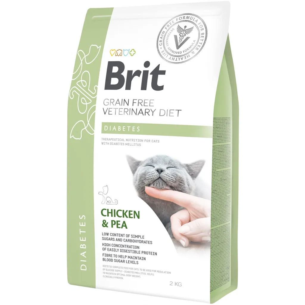 Сухой корм для кошек Brit GF VetDiets Cat Diabets 2 кг (8595602528523)