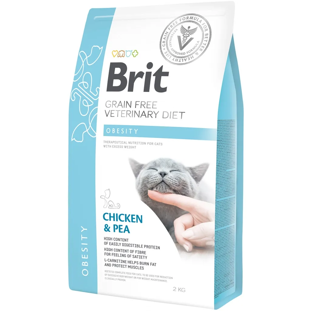 Сухой корм для кошек Brit GF VetDiets Cat Obesity 2 кг (8595602528479)