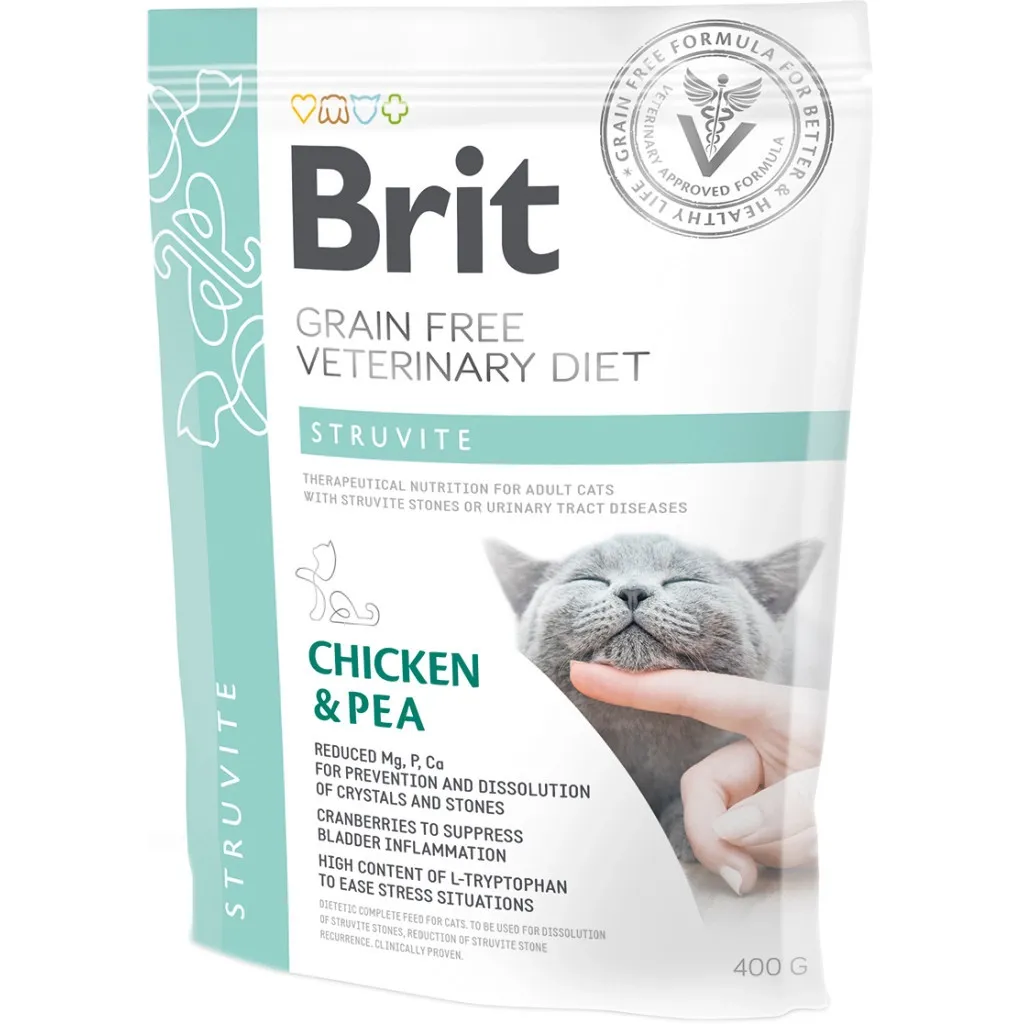 Сухой корм для кошек Brit GF VetDiets Cat Struvite 400 г (8595602528288)