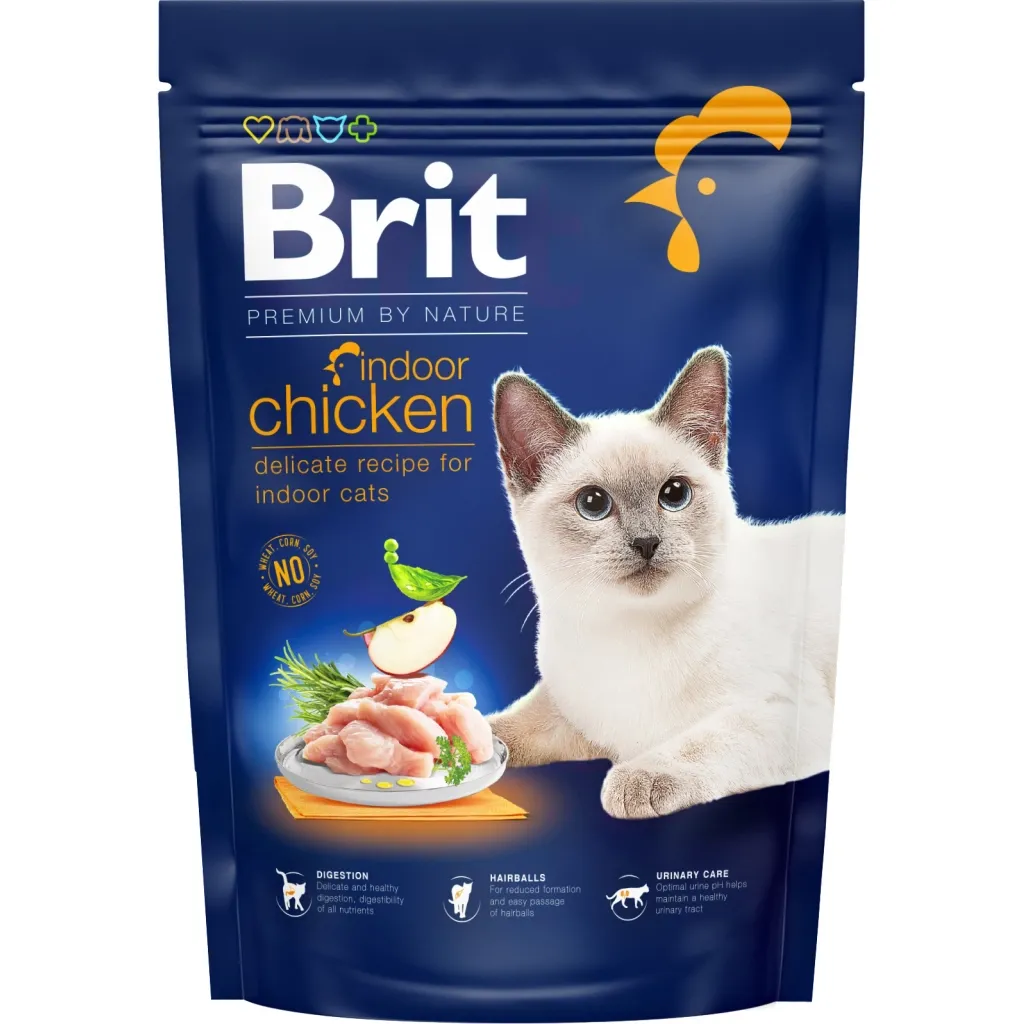 Сухий корм для котів Brit Premium by Nature Cat Indoor 800 г (8595602553068)
