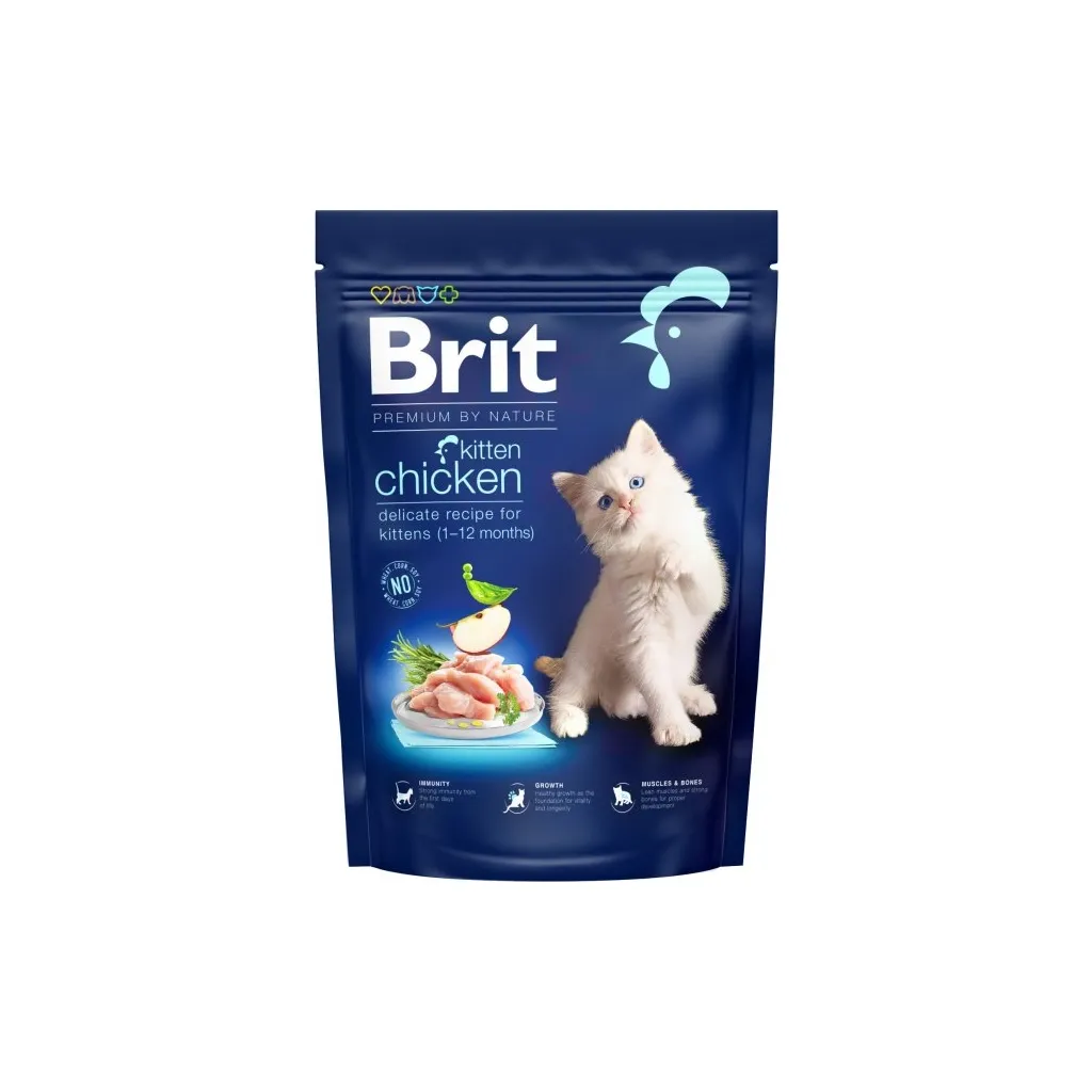 Сухий корм для котів Brit Premium by Nature Cat Kitten 300 г (8595602552955)
