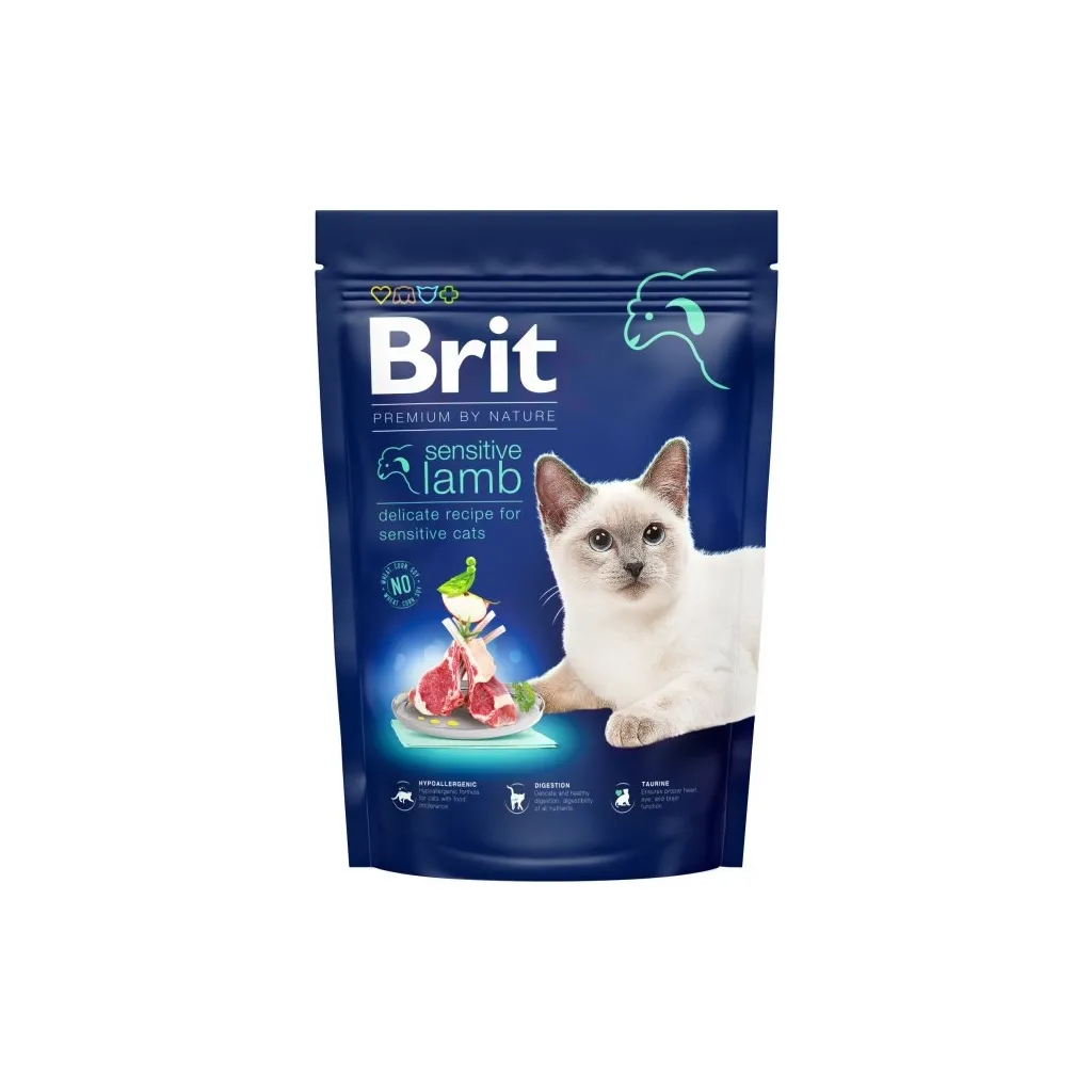 Сухий корм для котів Brit Premium by Nature Cat Sensitive 300 г (8595602553020)