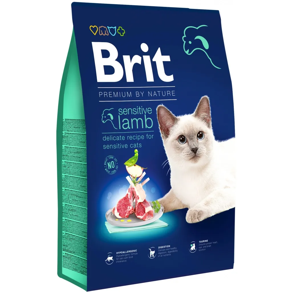 Сухий корм для котів Brit Premium by Nature Cat Sensitive 8 кг (8595602553266)