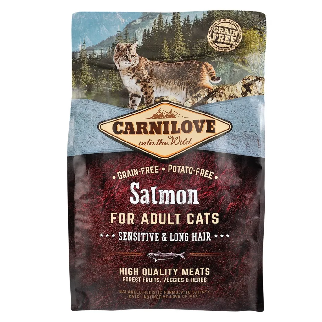 Сухий корм для котів Carnilove Cat Sensitive and Long Hair 2 кг (8595602512287)