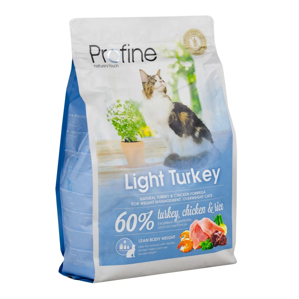 Сухий корм для котів Profine Cat Light з індичкою, куркою і рисом 2 кг (8595602517794)
