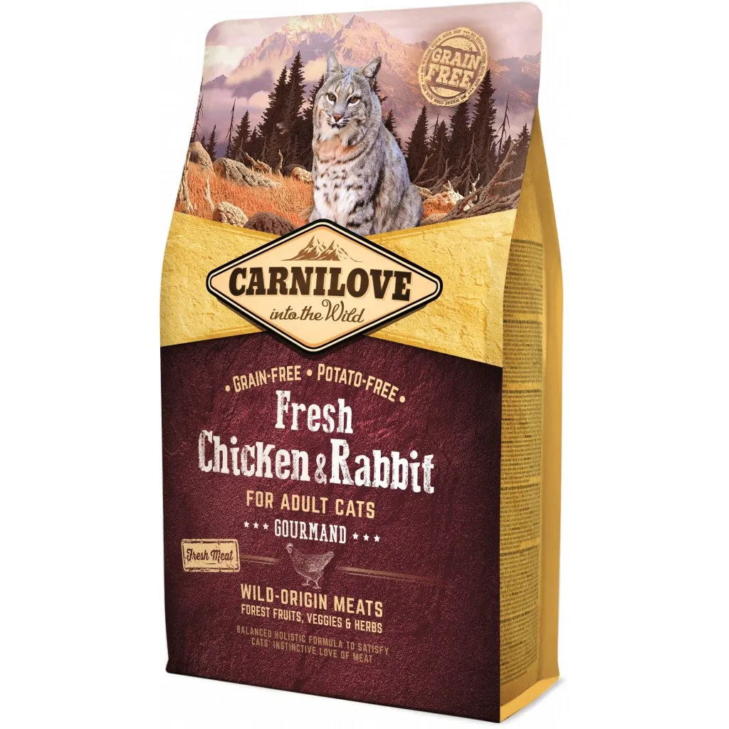 Сухий корм для котів Carnilove Fresh Chicken and Rabbit for Adult cats 2 кг (8595602527397)