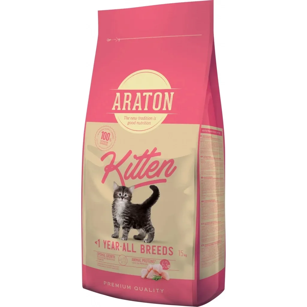 Сухий корм для котів ARATON Kitten 15 кг (ART45645)
