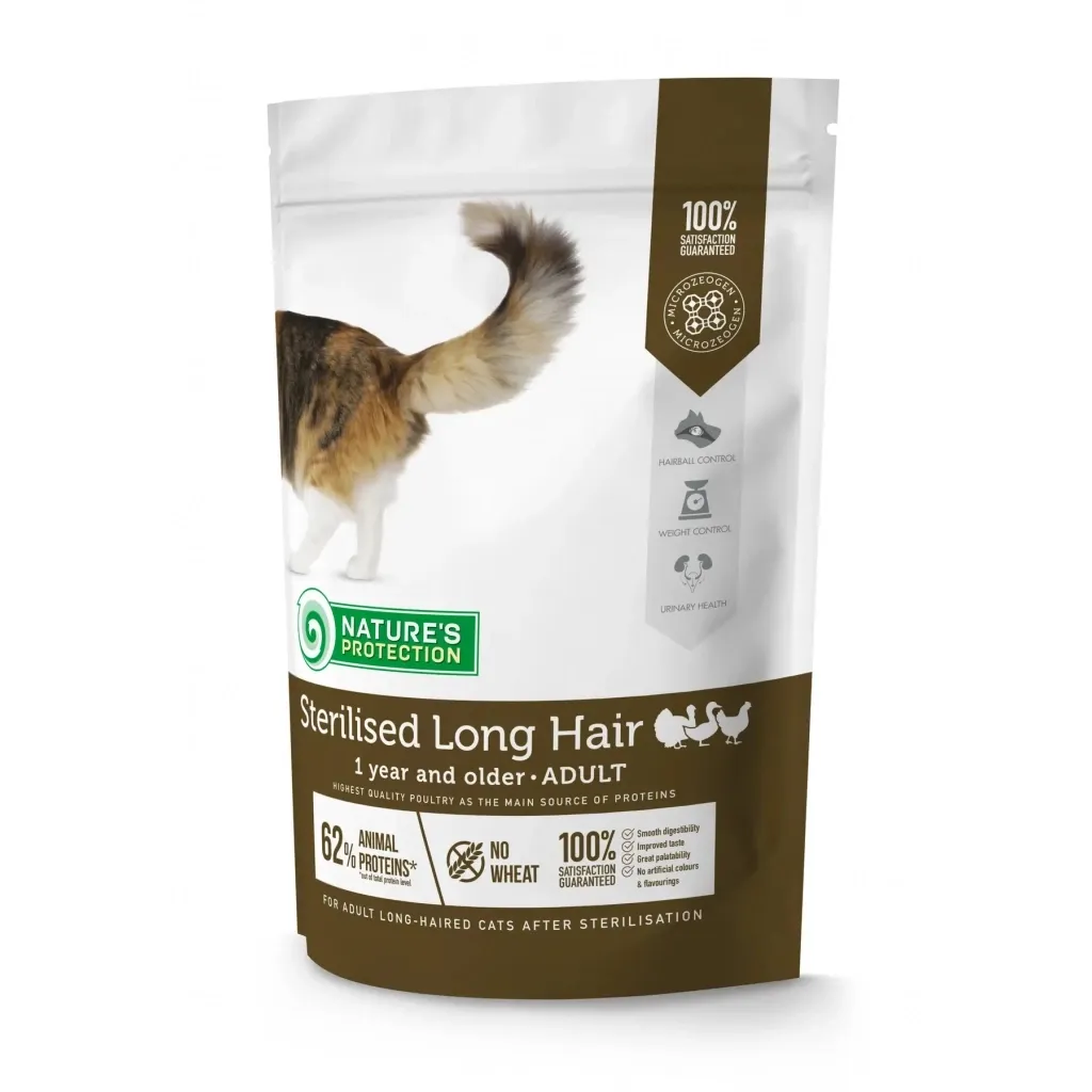 Сухий корм для котів Nature's Protection Sterilised Long Hair 400 г (NPS45778)