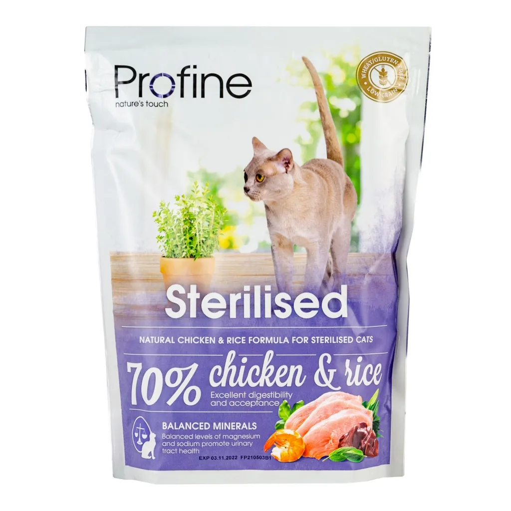 Сухой корм для кошек Profine Cat Sterilised с курицей и рисом 300 г (8595602517664)