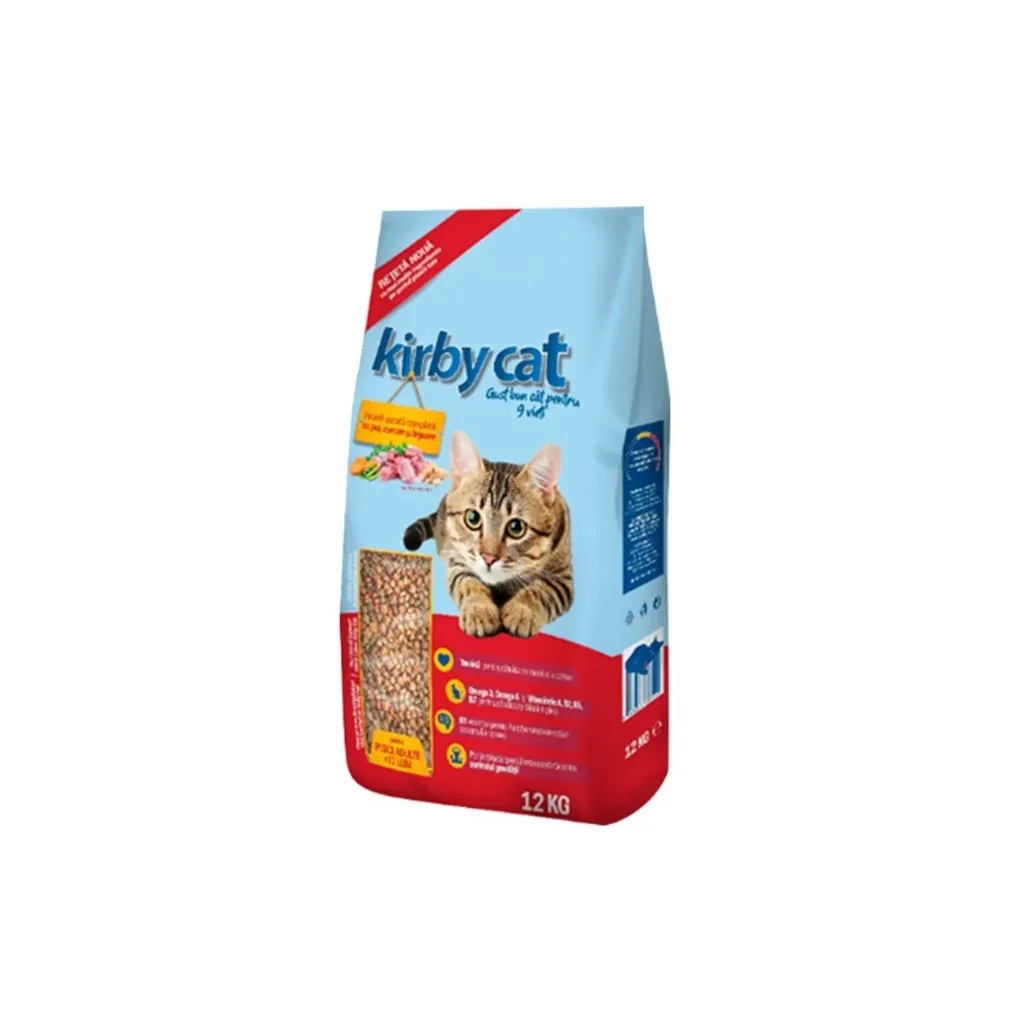 Сухий корм для котів KIRBY CAT курка, індичка та овочі 12 кг (5948308003550)
