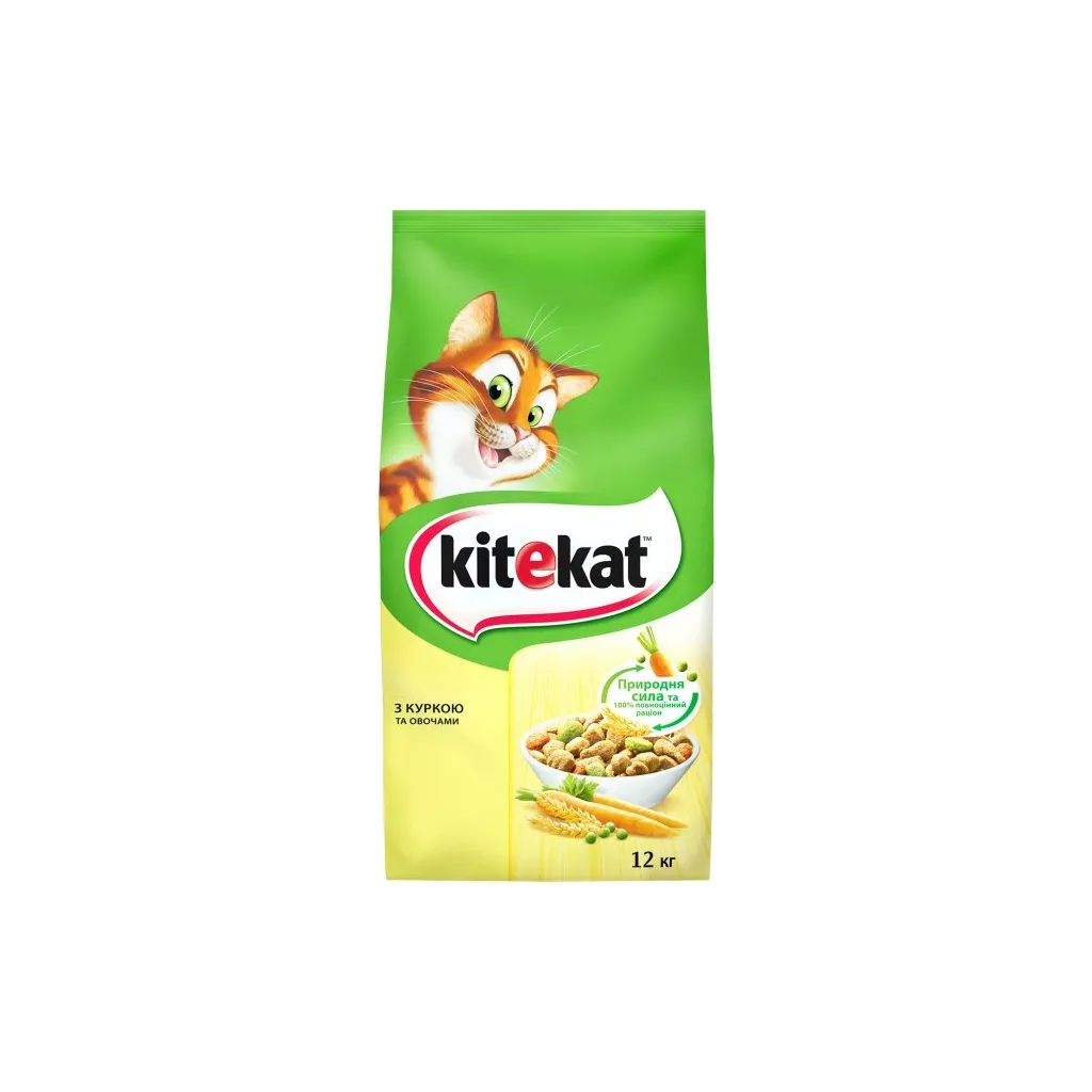 Сухий корм для котів Kitekat Курка з овочами 12 кг (5900951013072)