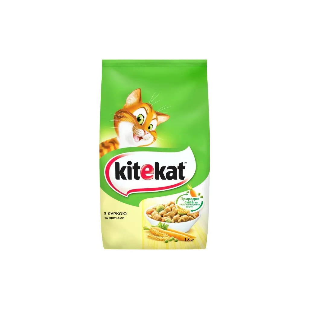 Сухий корм для котів Kitekat Курка з овочами 1.8 кг (5900951137884)