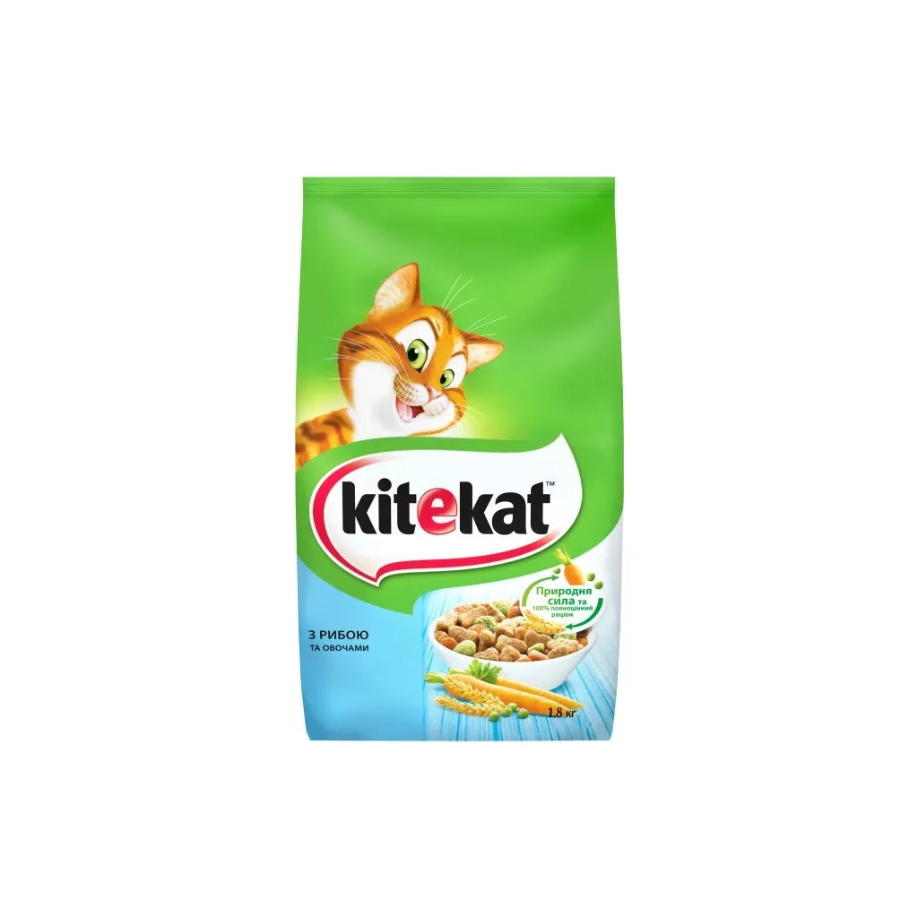 Сухий корм для котів Kitekat Риба з овочами 1.8 кг (5900951279881)
